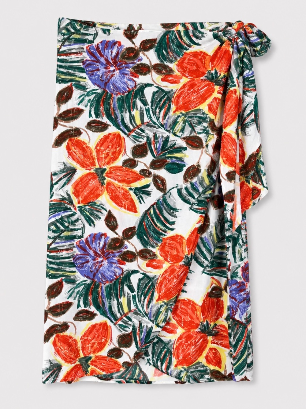 Vintage‎ Womens Wrap Skirt Size 10 Beach Resort Tropical Hawaiian Coastal Cruise